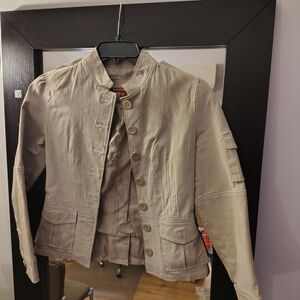 Women's Tan Leather Jacket